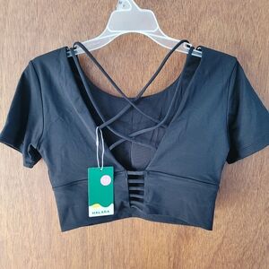 Halara Cropped Sports Bra Top